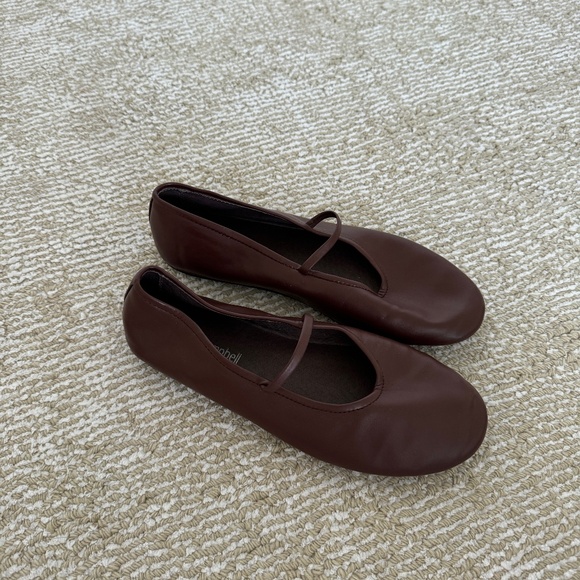 Jeffrey Campbell Brown Mary Jane Flats Size 5 - Picture 1 of 6